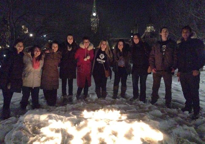 Syria candlelight vigil - Ottawa