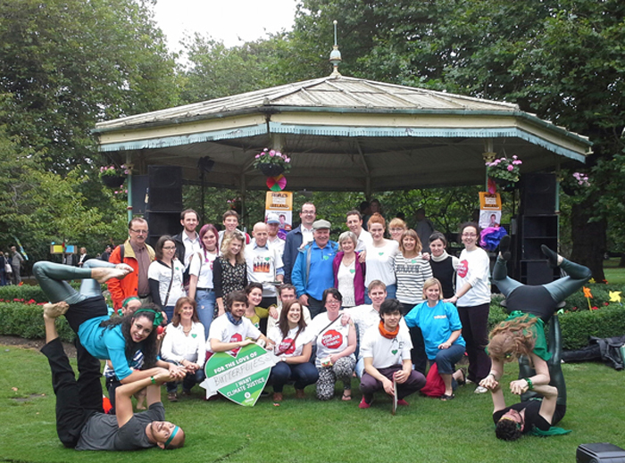 In Dublin, Irish people turned up for a People’s Climate Picnic - Sun Sept 21 (Photo Credit: Oxfam Ireland)