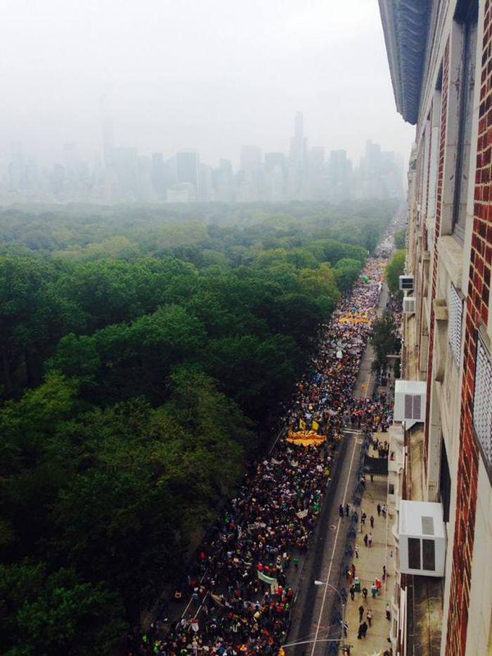 400,000+ on the streets of New York, USA, for the People's Climate March, on September 21, 2014 (photo credit Avaaz)