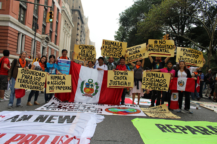 Peru Delegation to the People's Climate March in NYC