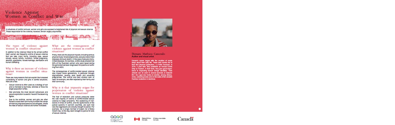 The graphic novel, Women of Sheba: Stories of Resilience in Yemen by D. Mathieu Cassendo, author and visual artist.