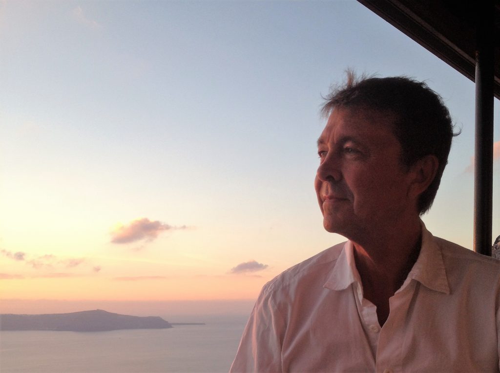 Glen Brown looking at sunset