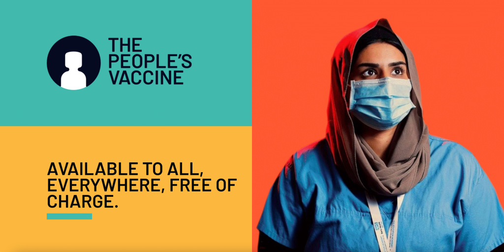 The people's vaccine. Available to all everywhere, free of charge.