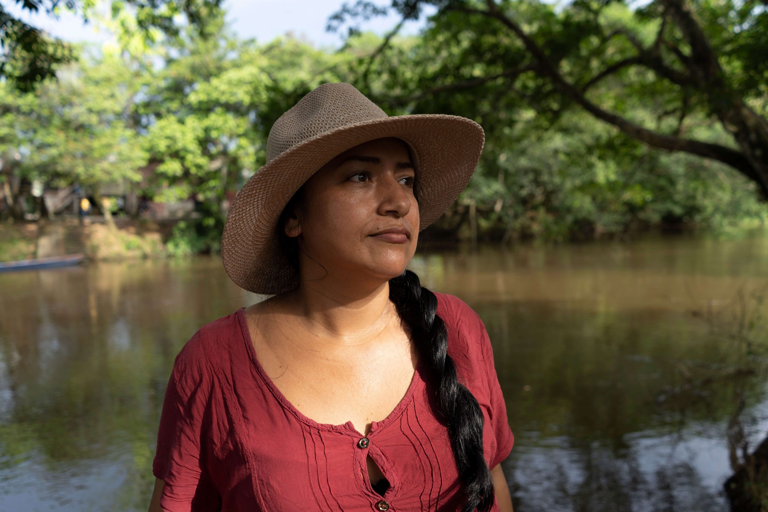 Tania Hernández Tellez stands up for climate justice in her home of southern Colombia. Photo: Andrés Cardona/Oxfam