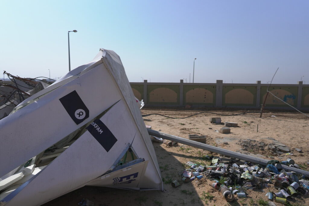 Destruction of WASH facilities in Rafah Destruction that was inflicted to the WASH Facilities in Gaza City. This is the center of the desalination unit.