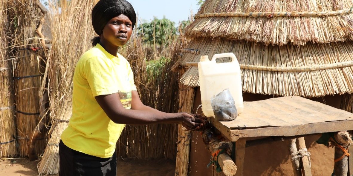 Deng is a married mother of two children (a boy and a girl). Her husband received a scholarship and is away studying at university. Deng says they have been in the camp for seven years. They were displaced by the war in Juba, South Sudan, in 2014.